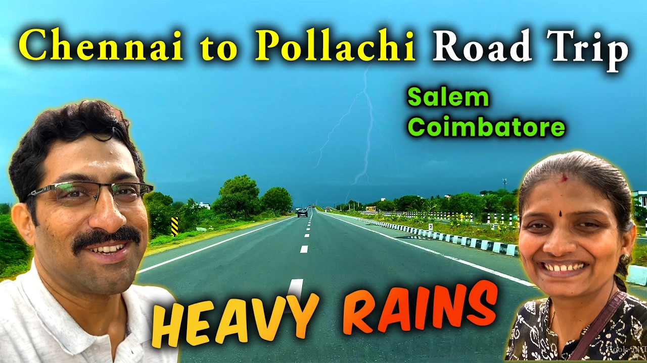 Ep.1 - Chennai to Pollachi Road Trip in🌩️SUMMER RAINS | Salem, Coimbatore | Cook 'n' Trek