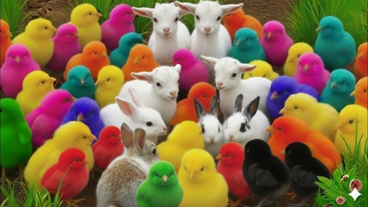 Tangkap Ayam Lucu, ayam warna warni, ayam rainbow, kelinci lucu, bebek lucu, ikan koi, Hewan Lucu