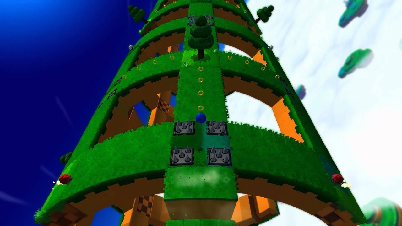 Sonic Lost World (Wii U): Sky Road - Zone 1 - All Red Rings