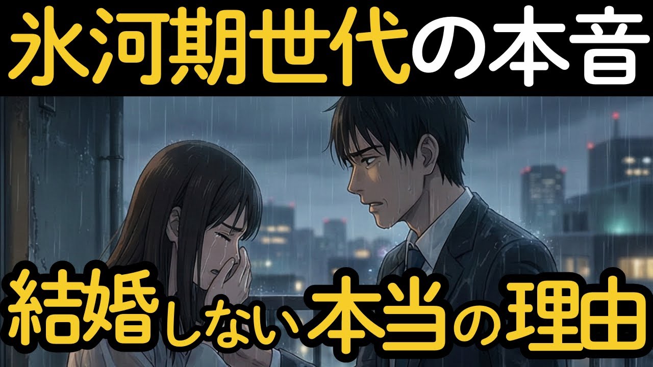 【氷河期世代】結婚したら損する？結婚を捨てた本当の理由とは？増え続ける生涯独身の真相がヤバすぎる | 少子化 | 社会問題