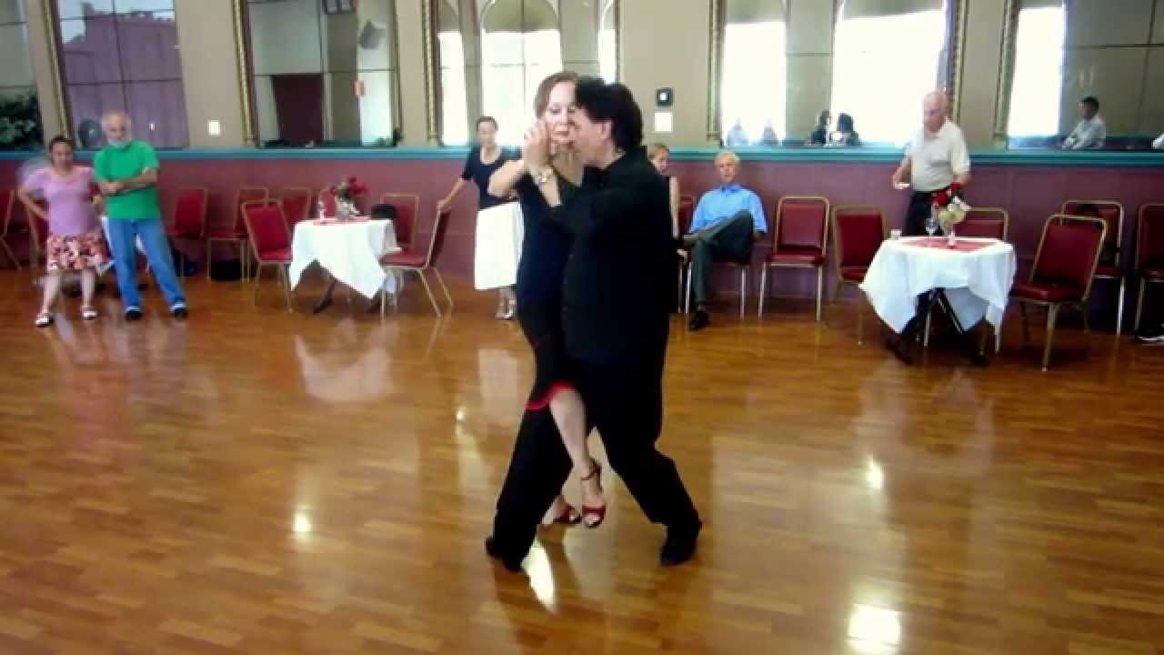 Argentine Tango change of direction with  Sacadas, Ganchos, Leg wrap in cross system 9/20/2015