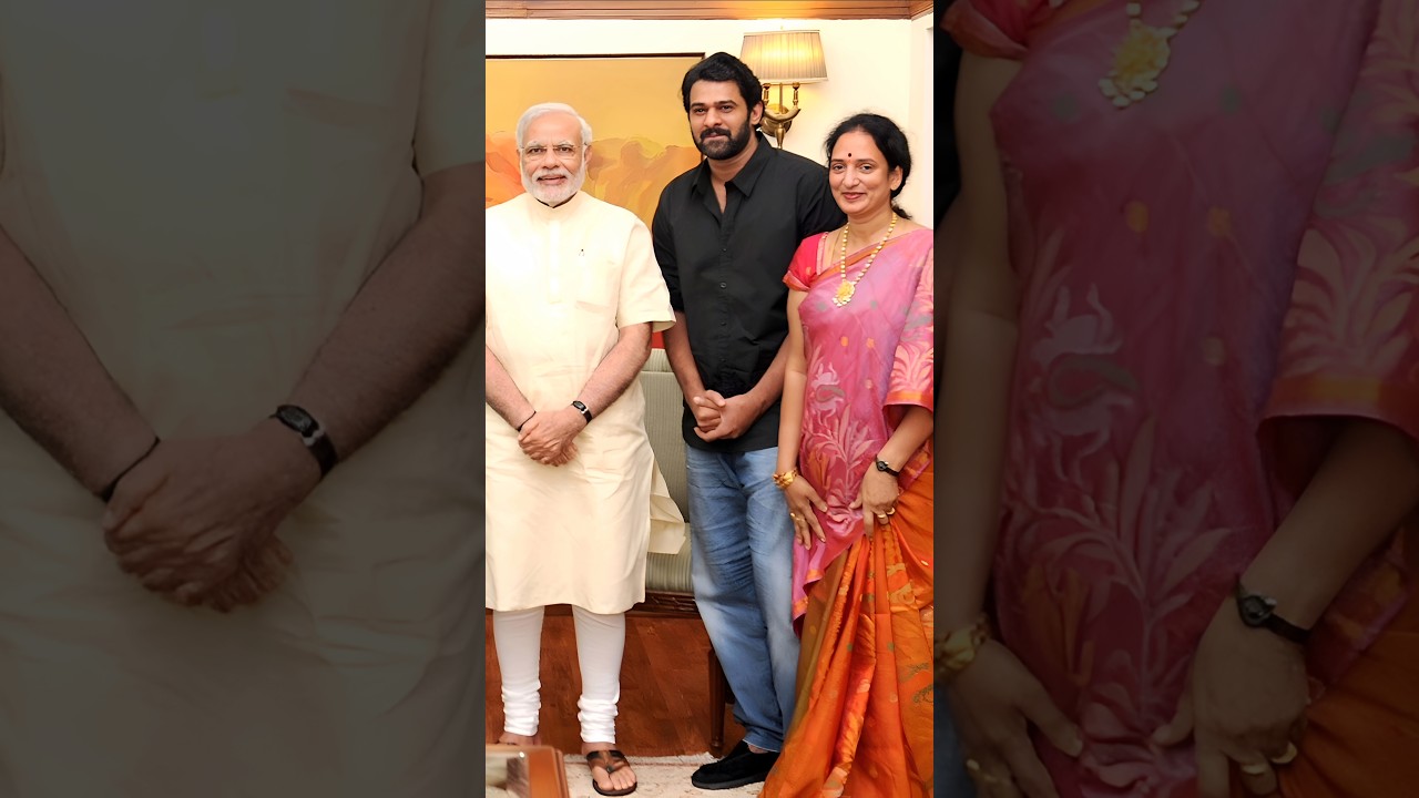 Krishnam Raju 🥰 family 💞 Narendra Modi 💐 meeting Time #narendramodi #prabhas #youtube #trending