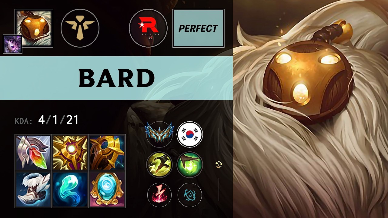 (KT PerfecT) Bard Support vs Pyke - KR Challenger Patch 26.13