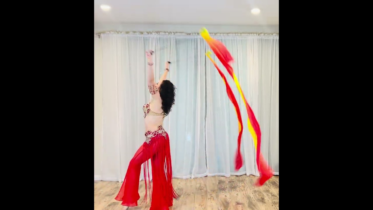 Double Veil Poi -Fusion Belly Dance- #bellydancer #bellydance #fusion #dancewithme #danzadelvientre