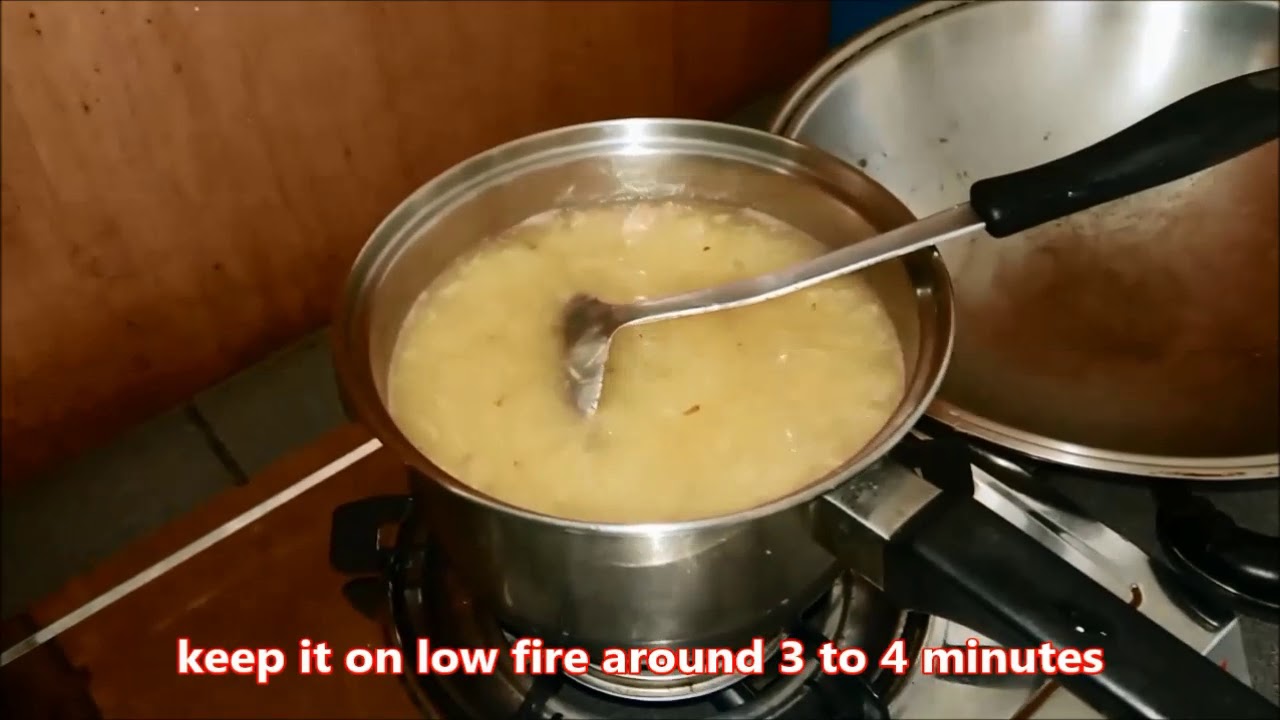 How to make yummy cassava soup (pond'nas bijagoi)