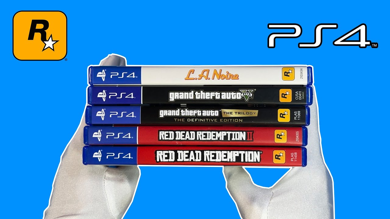 Every Rockstar Games on Playstation 4 (GTA5, Red Dead Redemption, etc) + Gameplay