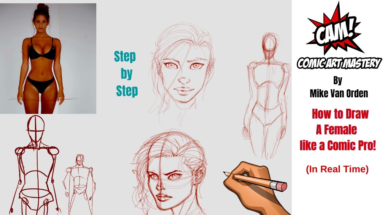 How to draw a female in Comic Book Style!
