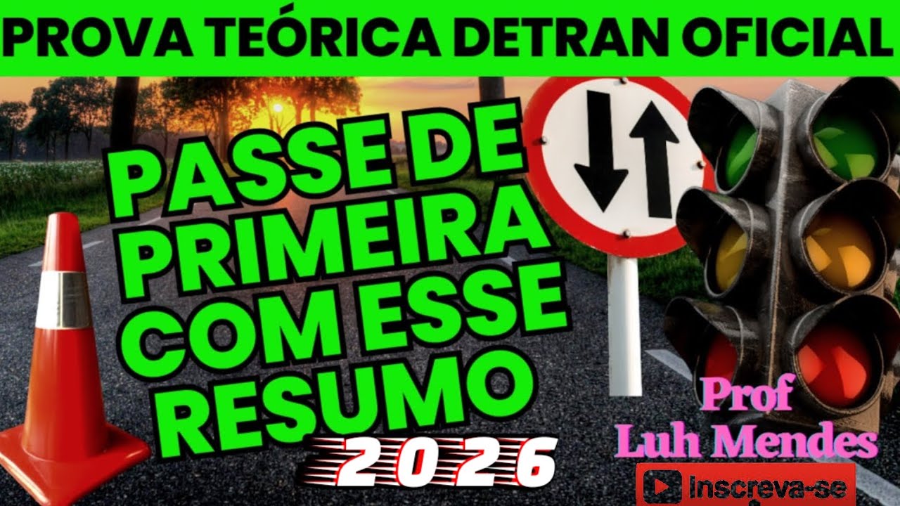RESUMO PRA PASSAR de PRIMEIRA #dicas #detran #macetes #teorico #aprovação #primeira #1k #legend #cnh