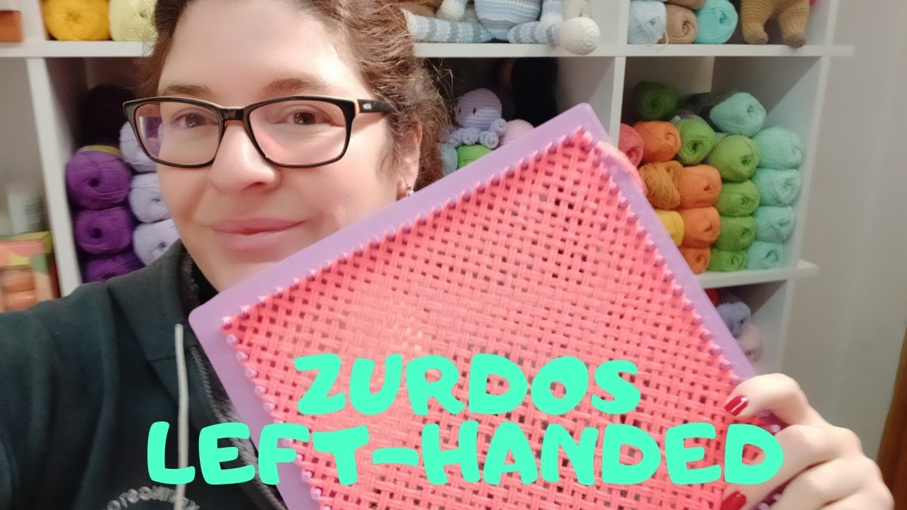 Telar cuadrado. Tela básica 🤓 (versión para zurdos, left-handed)
