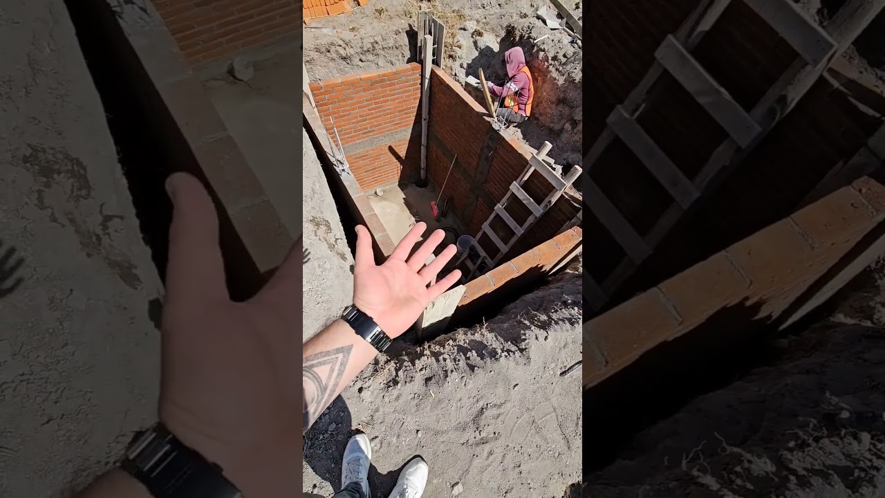 CONSTRUCCION DE UNA CISTERNA (PARTE 1) 👷🏻 #arquitectura #construction #construccion #cisterna #casa