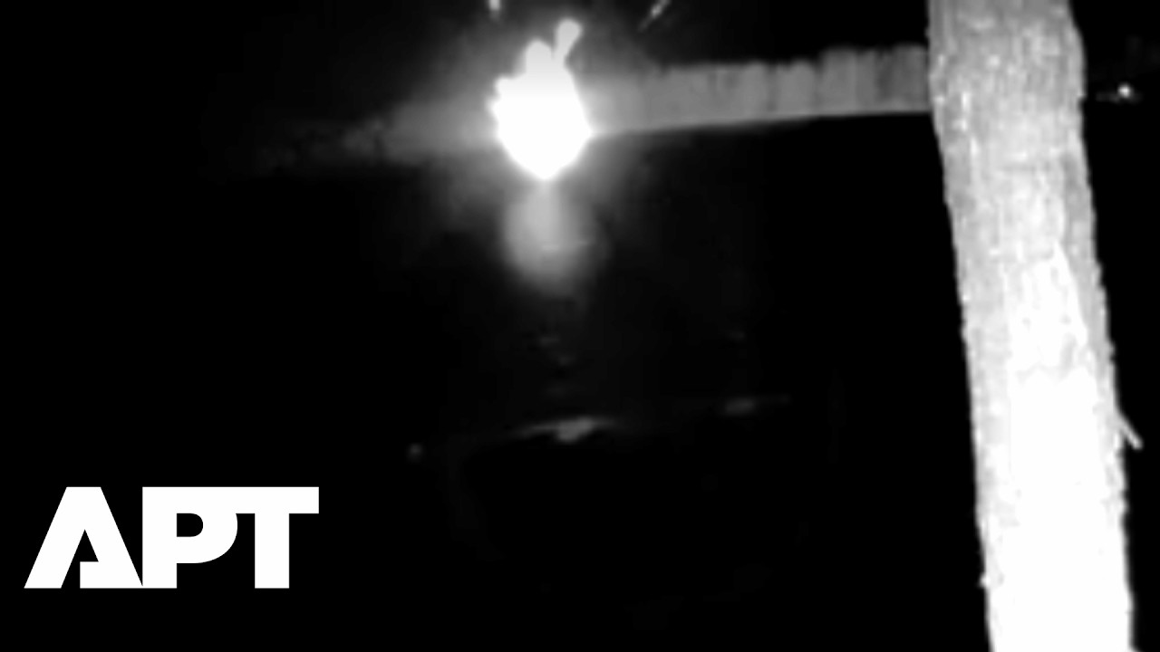 CCTV Shows Ukrainian Drone Crashing into Frozen Lake in Lithuania After Going Off Course | APT