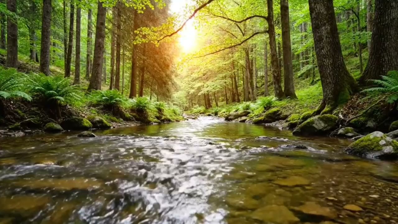 Virtual Forest Walk: Immersive Nature Sounds, Birds & Rushing River