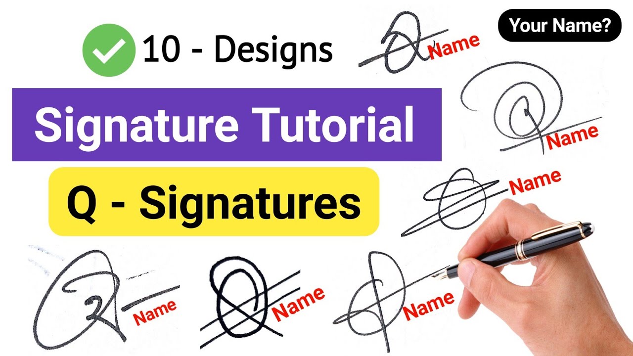 ✅ Q Signature Style | Signature Style Of My Name | Q Signature Design | Q Signature Ideas