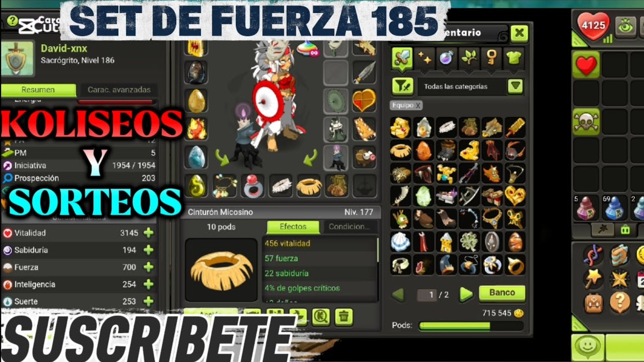 НАБОР СИЛА С OP СОПРОТИВЛЕНИЕМ - 2 MKS В ПОДАРОК ​​- KOLISEOS - DOFUS TOUCH 🔥