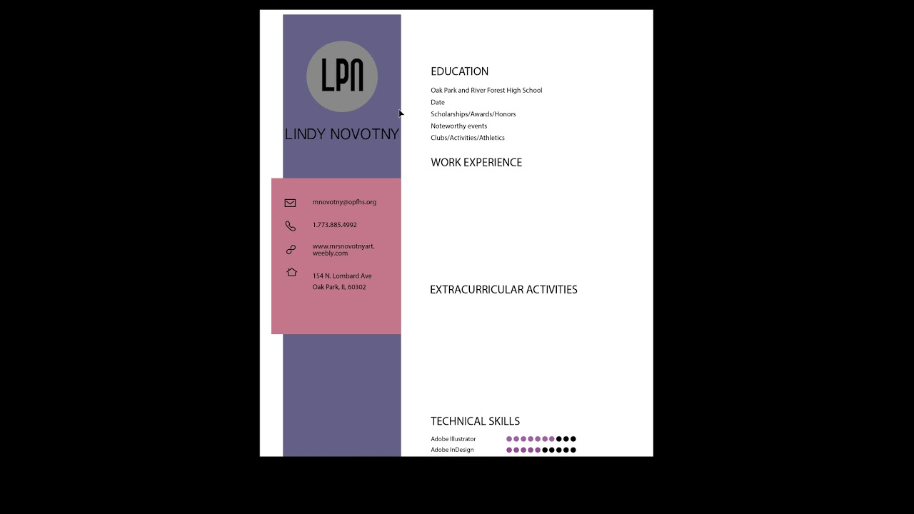 Resume InDesign Tutorial