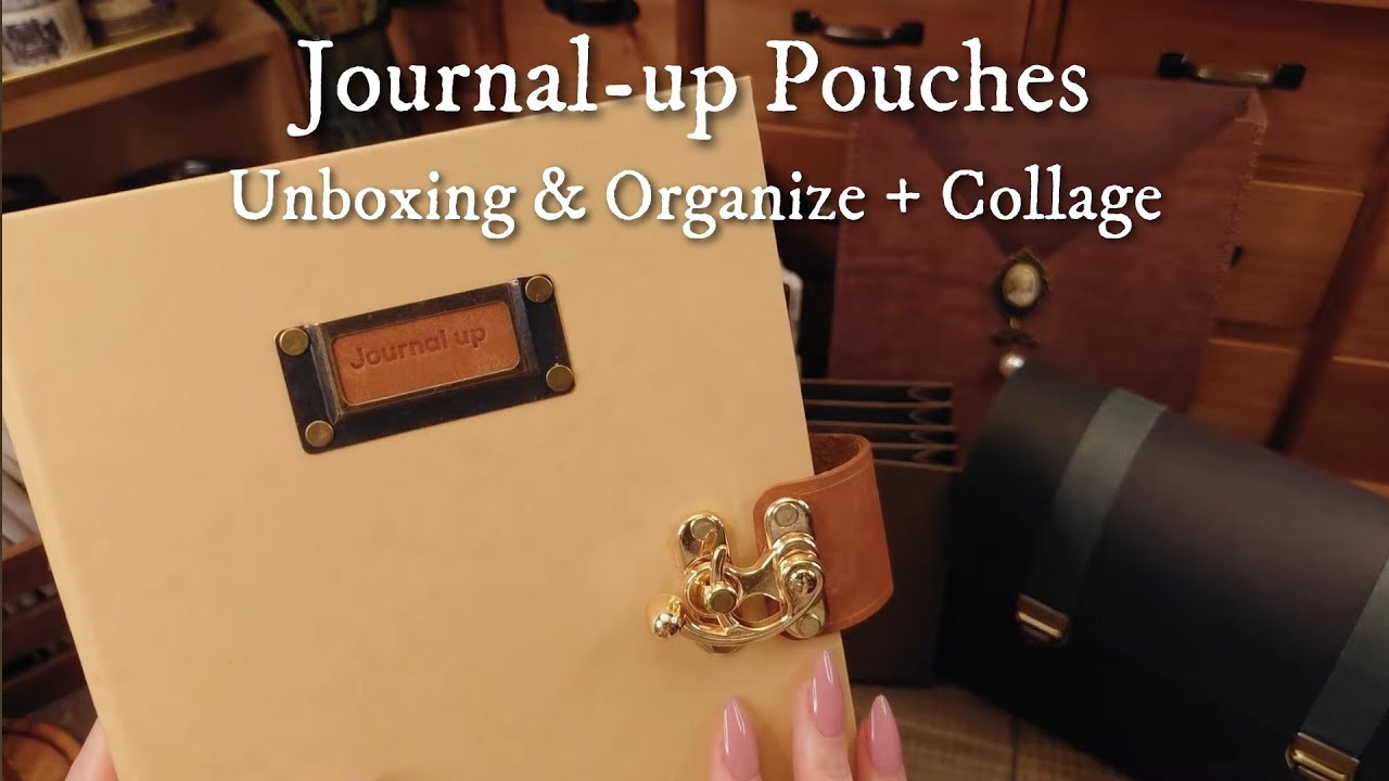 Sub) Unboxing & Organize + Collage｜コラージュ素材、紙もの収納ポーチ🕊‎Journal-up,Journaling Pouches｜Q10 メガポ