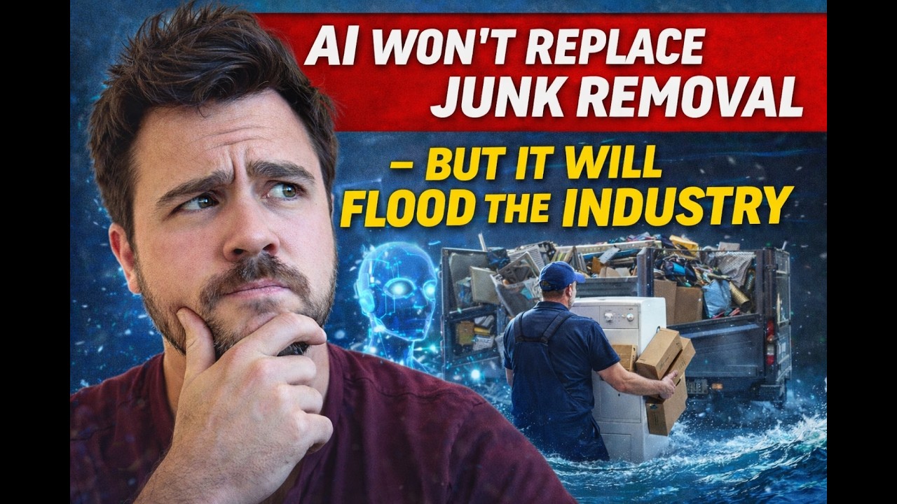 AI Won’t Replace Junk Removal — But It Will Flood the Industry (and low barrier service businesses)