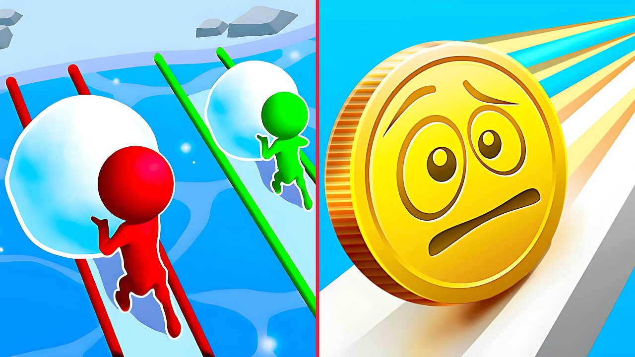 Snow Race 3D Vs Coin Rush🔥💥🔥TikTok Looking Good Walkthrough Gameplay HTH11