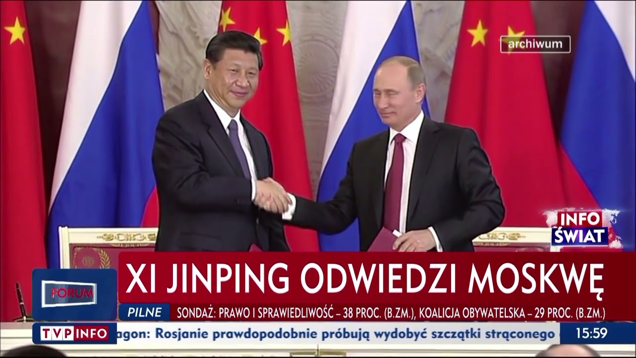 Prezydent Chin Xi Jinping odwiedzi Moskwę