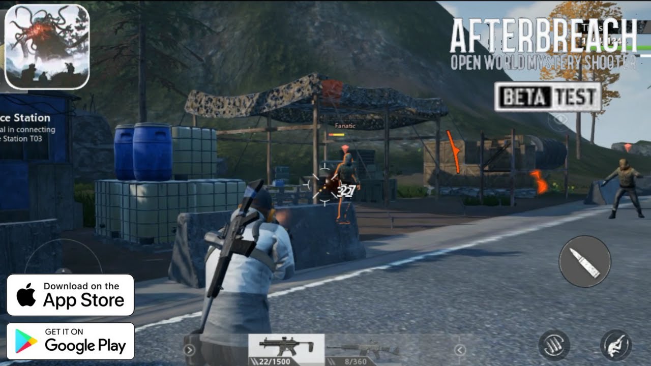 Android Games!! AfterBreach - Mystery Shooter Gameplay  (iOS,Android)