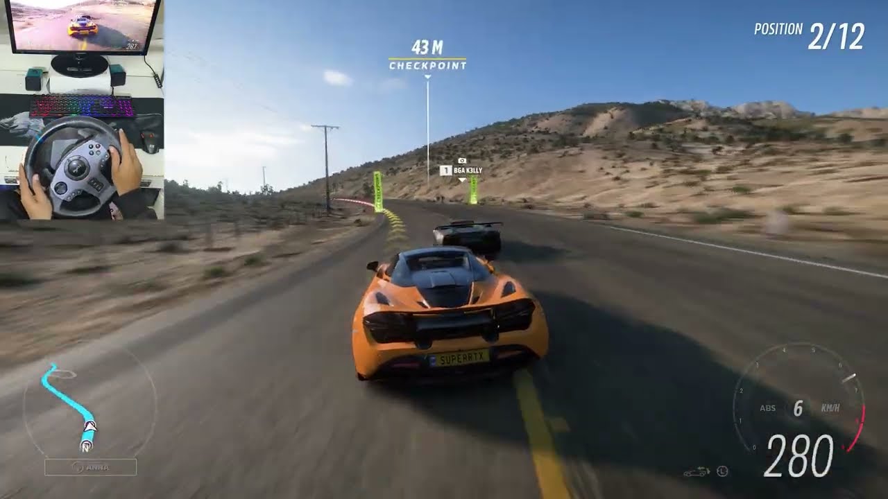 McLaren 720S Spider VS Supercars - Forza Horizon 5 | Steering Wheel