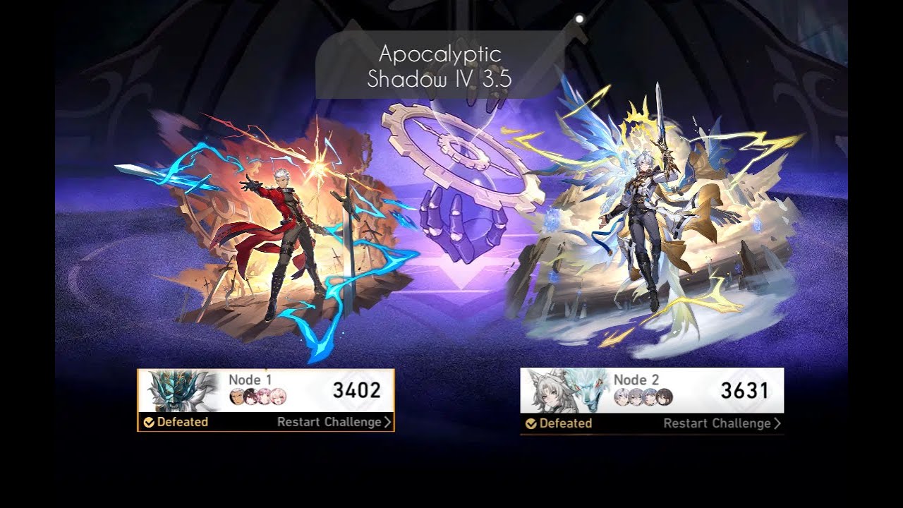 Honkai Star Rail Apocalyptic Shadow IV 3.5 :E0S1 Archer Double Sustain & E0S1 Phainon Sustainless.