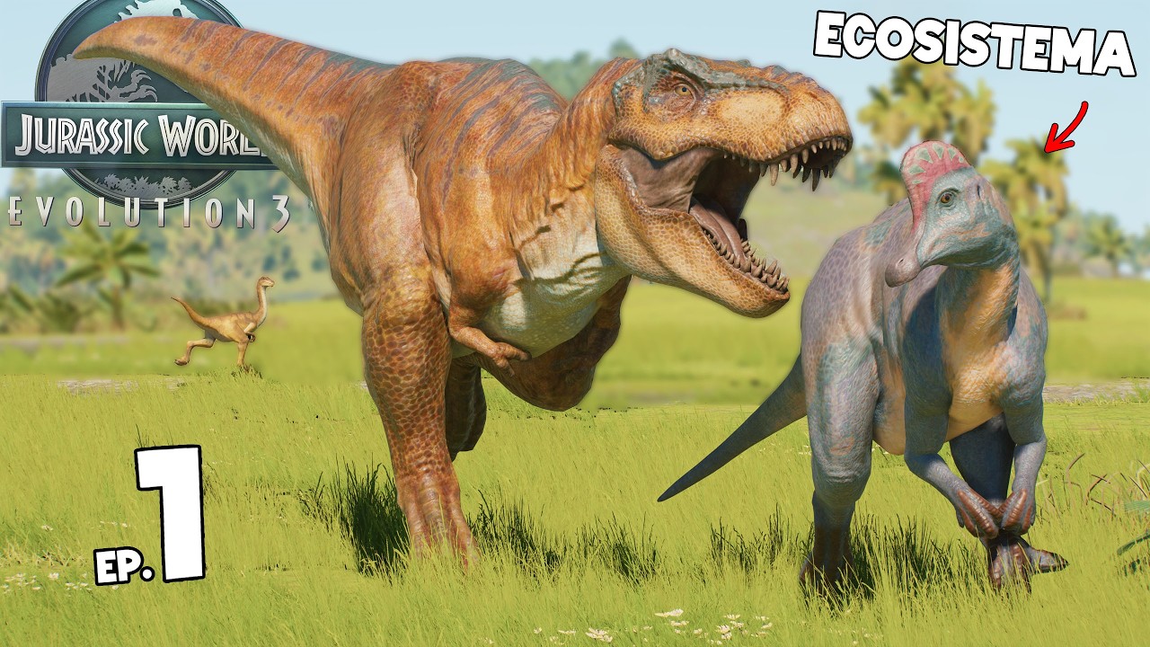 SIMULÉ un ECOSISTEMA donde los DINOSAURIOS CAZAN Y CRÍAN LIBRES Jurassic World Evolution 3 - Ep 1