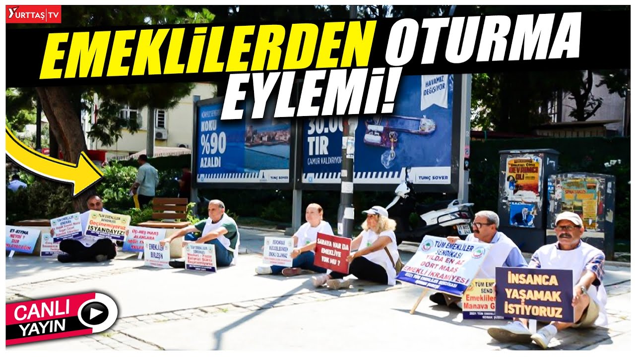 Birleşik Emekliler Sendikası'ndan Kartal Meydanı'nda oturma eylemi!