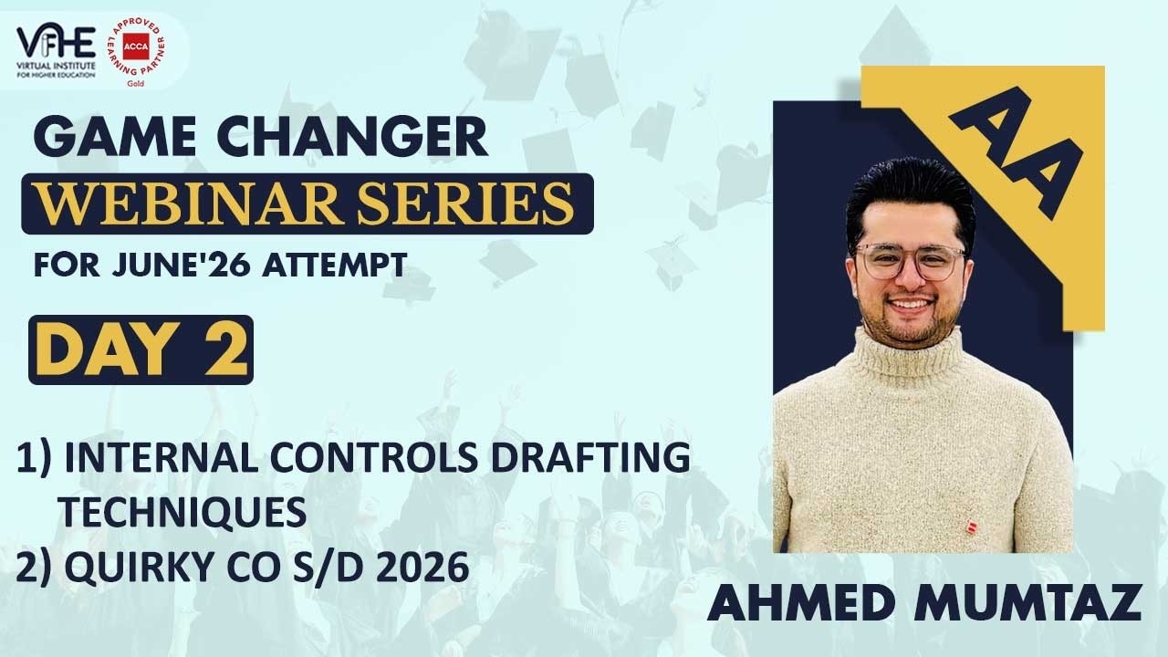 ACCA AA Day 2 Game Changer Webinar Series June'26 | Pass AA First Attempt | Success Strategy