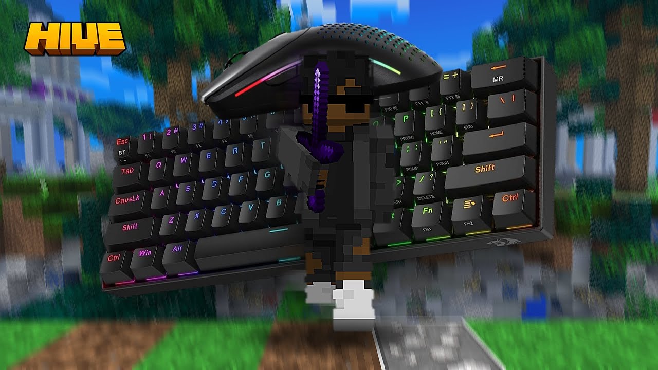 HIVE skywars HANDCAM with KB&M ASMR  [4K 320] FPS