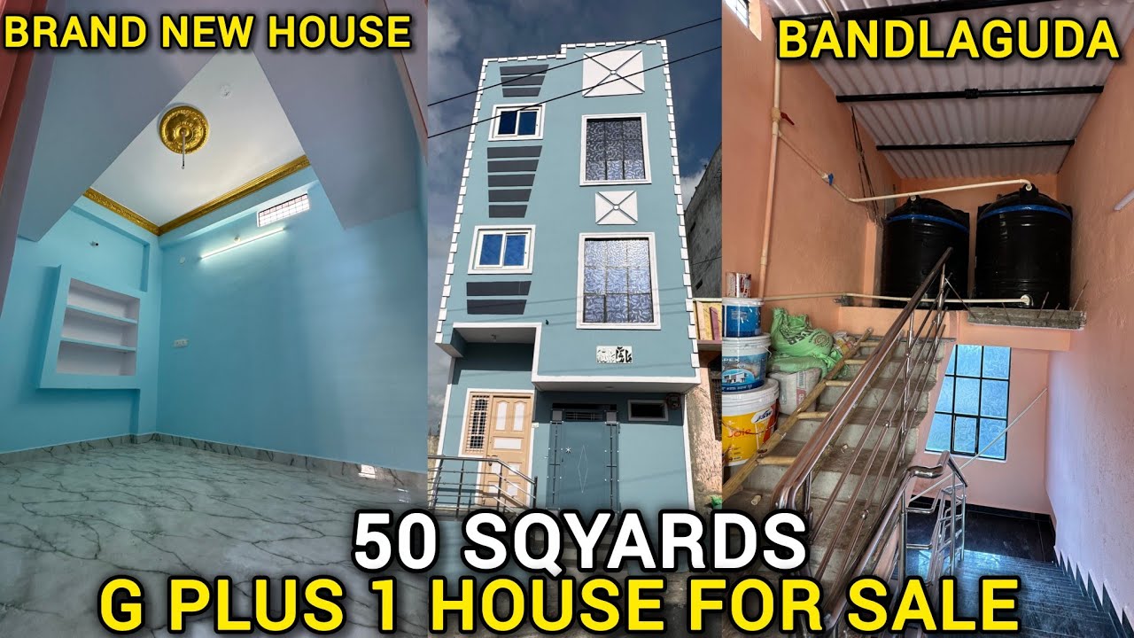 50 SQYARDS NEW CONSTRUCTION HOUSE FOR SALE QUBA COLONY BANDLAGUDA CITY LIMIT 