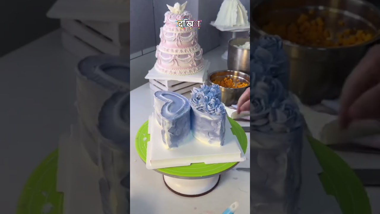 Butterfly Cake🦋| cake making process 