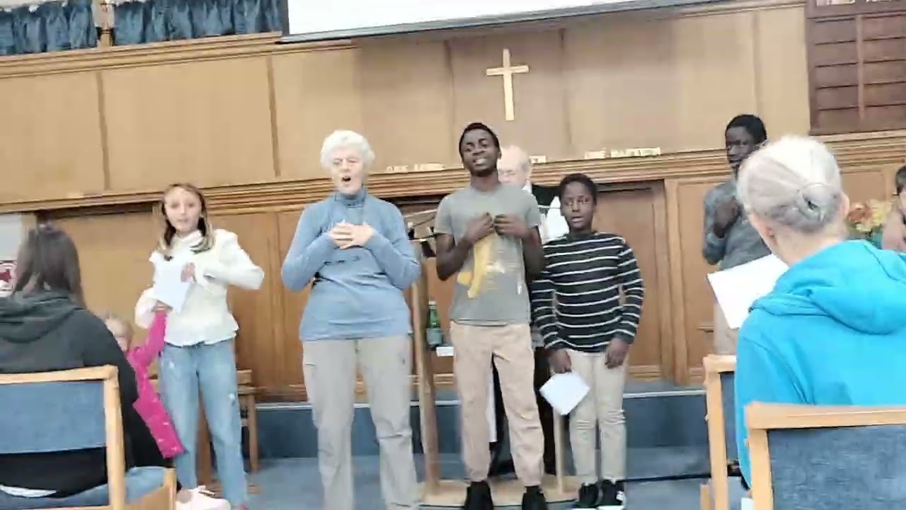 Singing At Baptist Church 