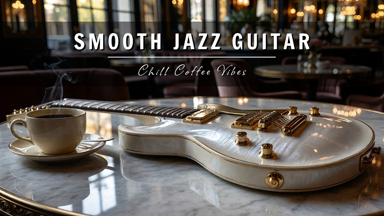 Smooth Jazz Guitar Music - Cool Cafe Vibes • Relaxing Guitar Music for Cafe, Study & Work