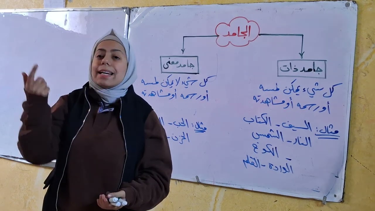 تاسع _ عربي _ أساسيات _ الجامد الذات والجامد المعنى _ الدرس الحادي عشر
