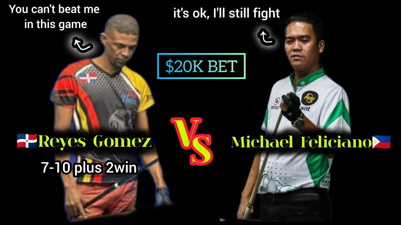 Michael Feliciano 🆚 Reyes Gomez 7-10 Plus 2wins || 10balls handicap under Reyes Gomez