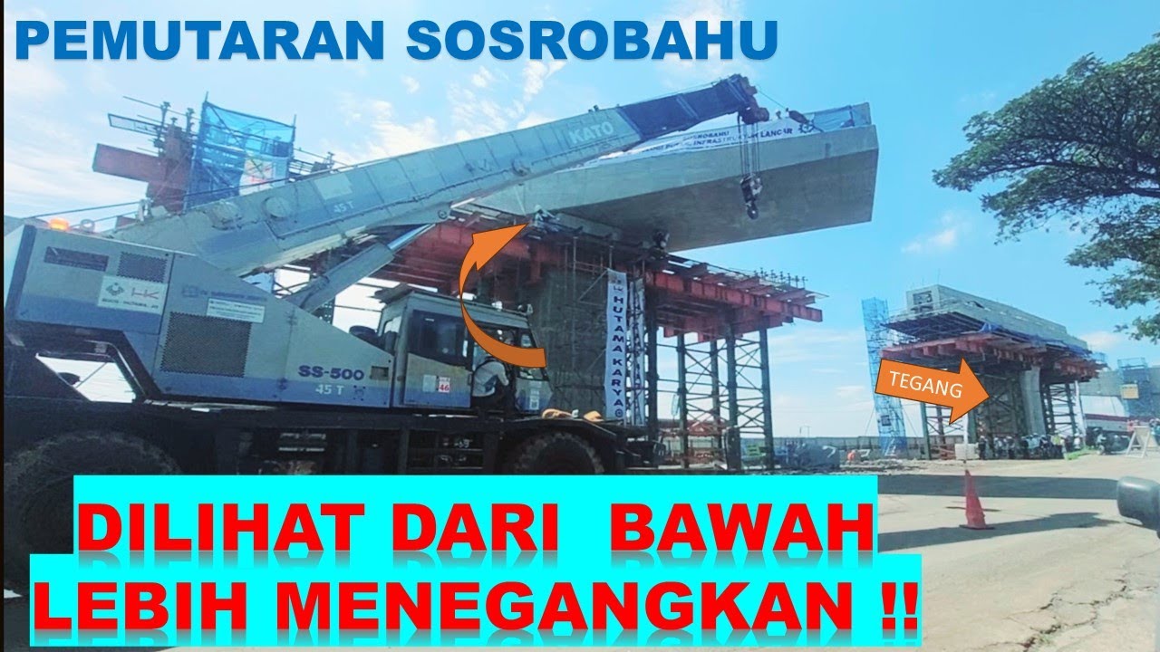 🔴TEKNIK PEMUTARAN JEMBATAN SOSROBAHU TOL SEMARANG-DEMAK YANG PERTAMA DAN PERDANA