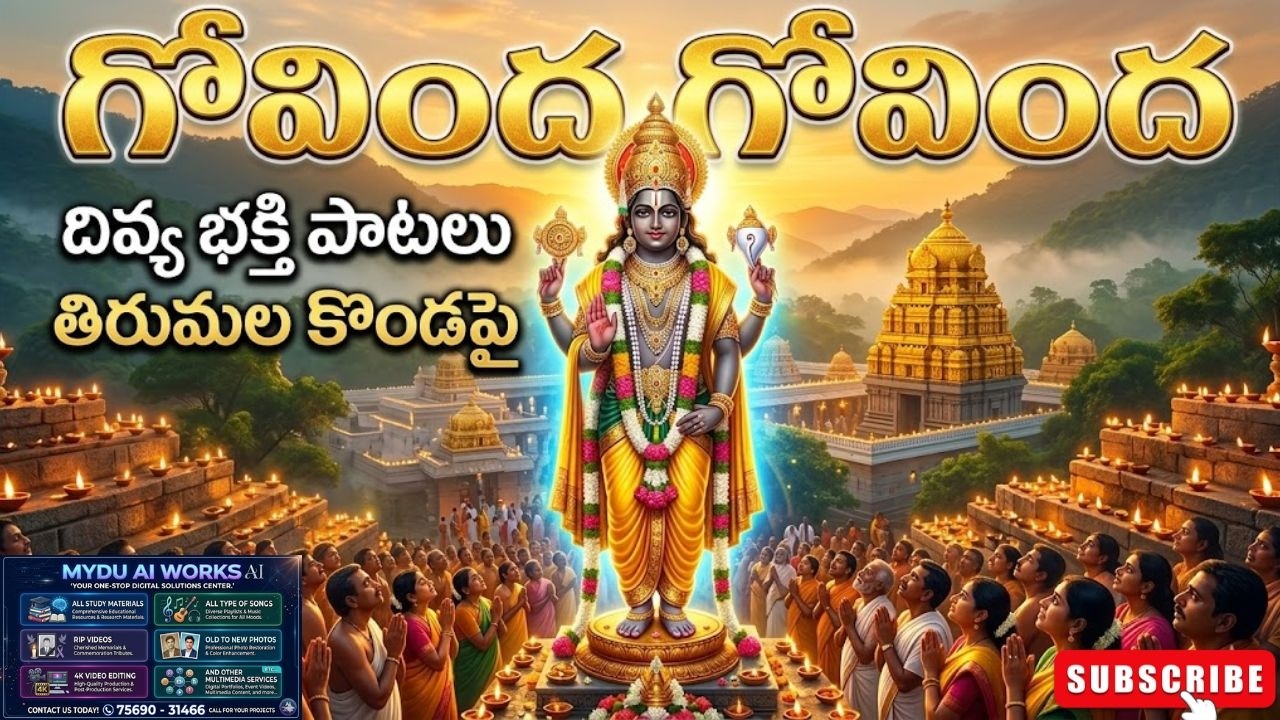 శ్రీనివాస గోవింద | ప్రశాంతమైన తిరుమల భక్తి సంగీతం శక్తివంతమైన వేంకటేశ్వర భక్తి పాటలు