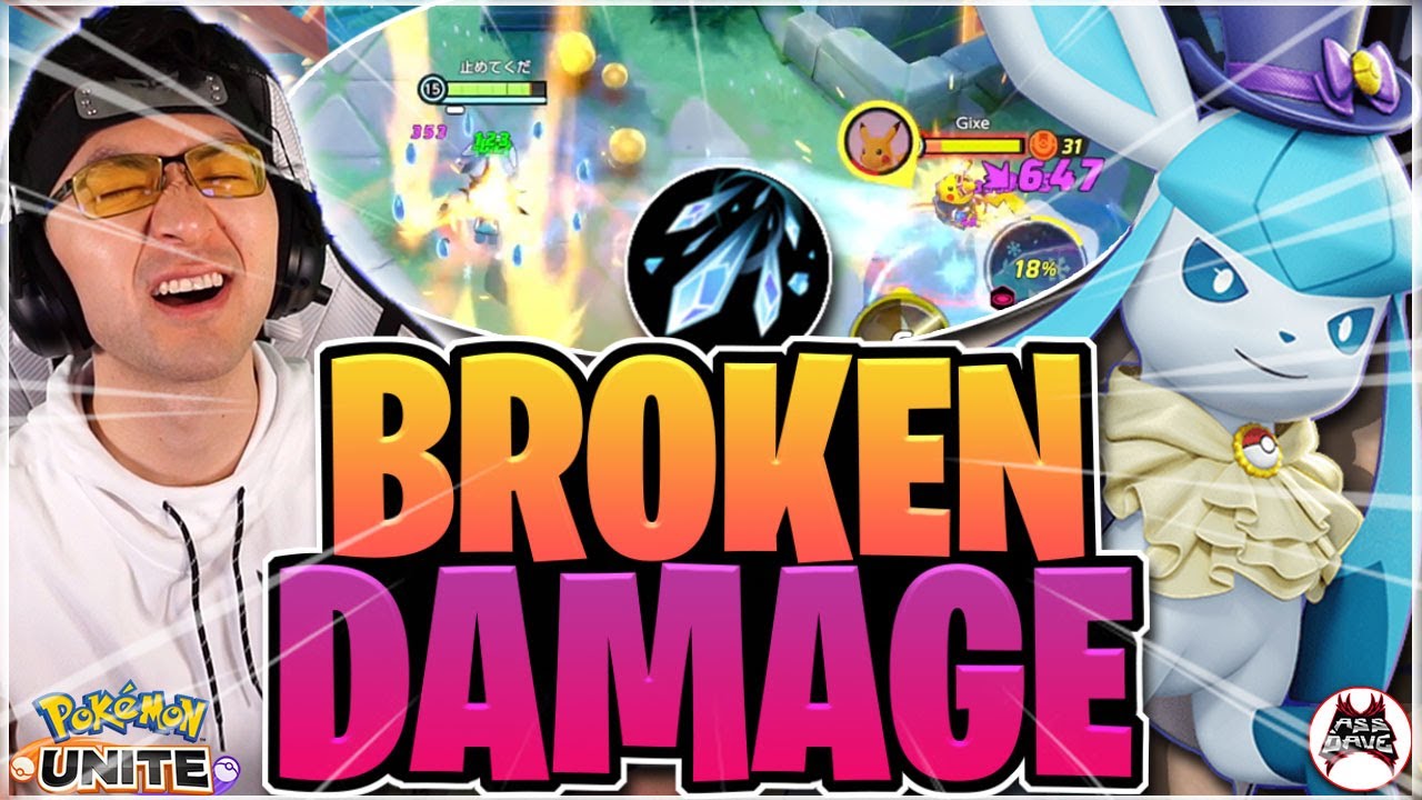 Glaceon is BUGGED and it's INSANE! Pokemon UNITE 寶可夢大集結