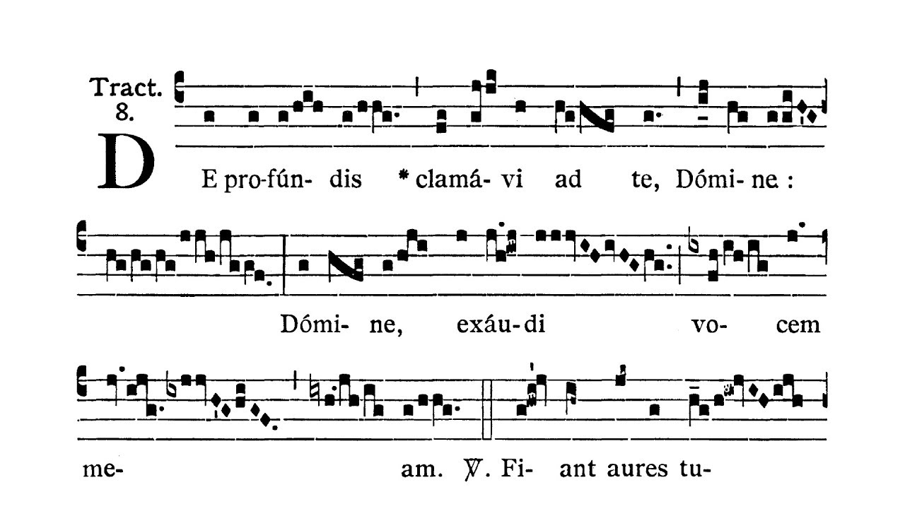 Dominica in Septuagesima (Niedziela Siedemdziesiątnicy) - Tractus (De profundis)