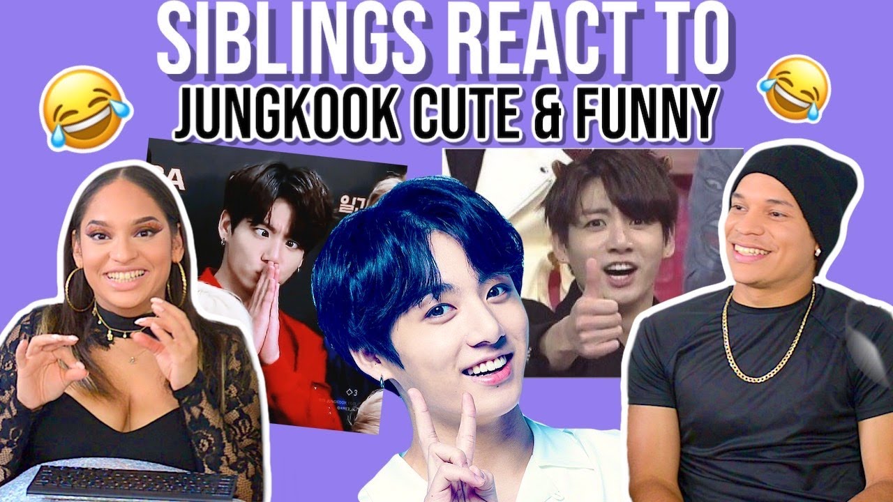 Siblings react to (방탄소년단) BTS JUNGKOOK CUTE AND FUNNY MOMENTS💜 | REACTION 😂