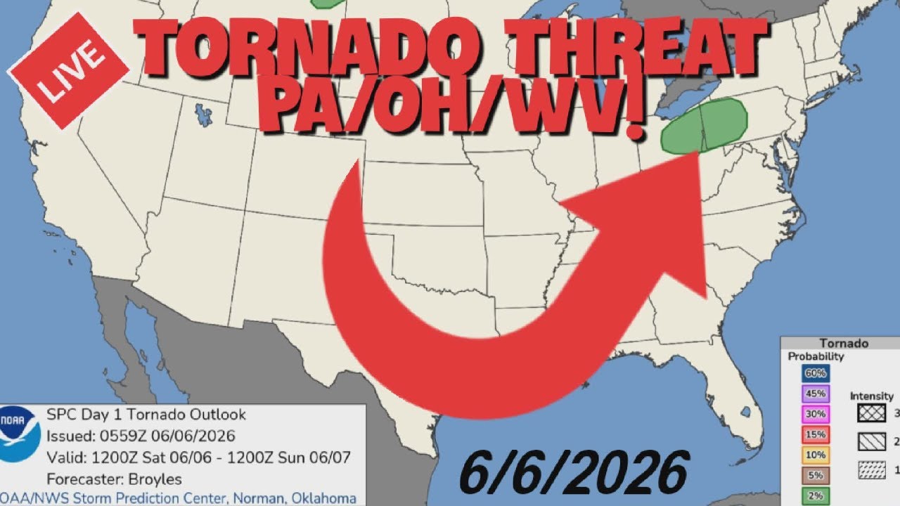 🔴Storm Chasers LIVE🔴Tornado Threat in PA/OH/WV!