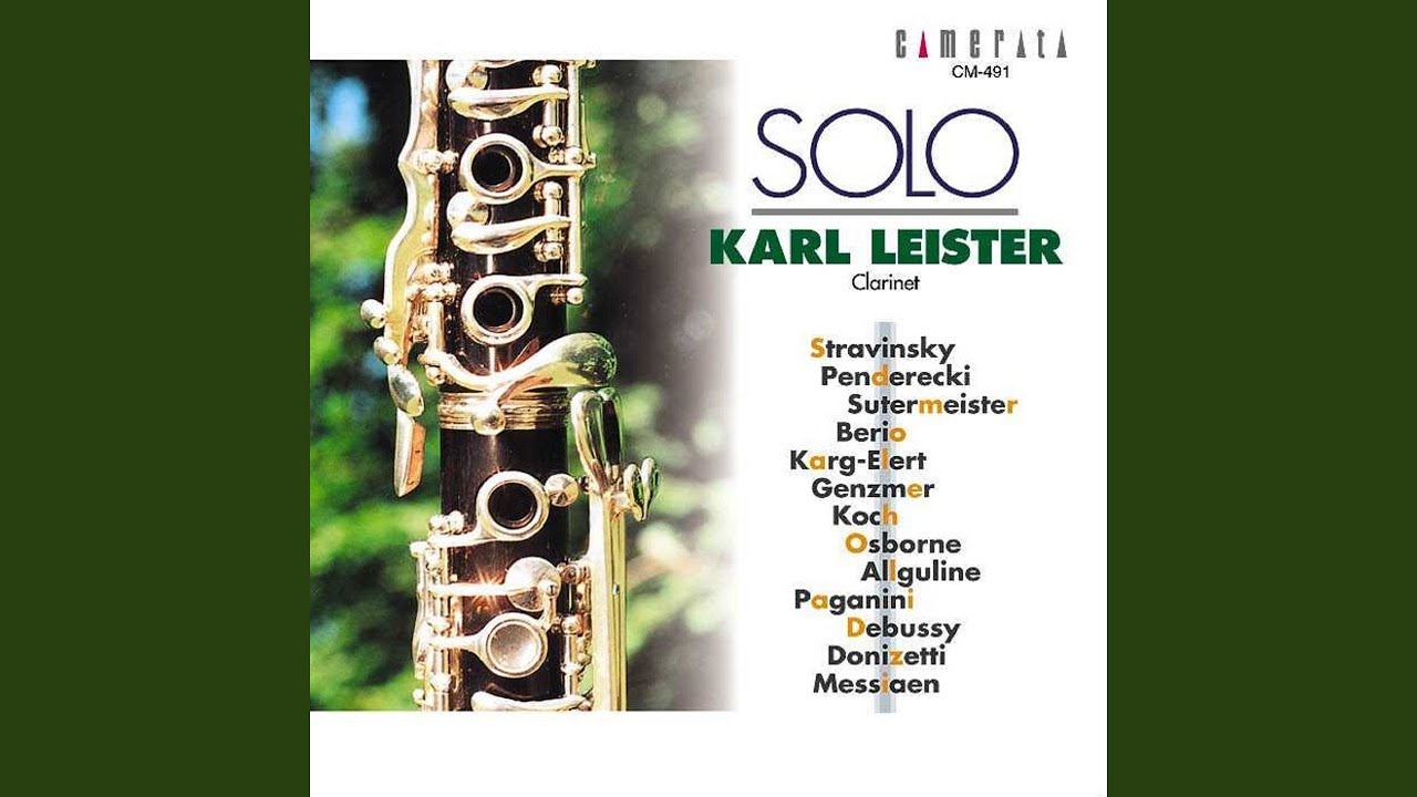 Capriccio for Clarinet Solo in A Major