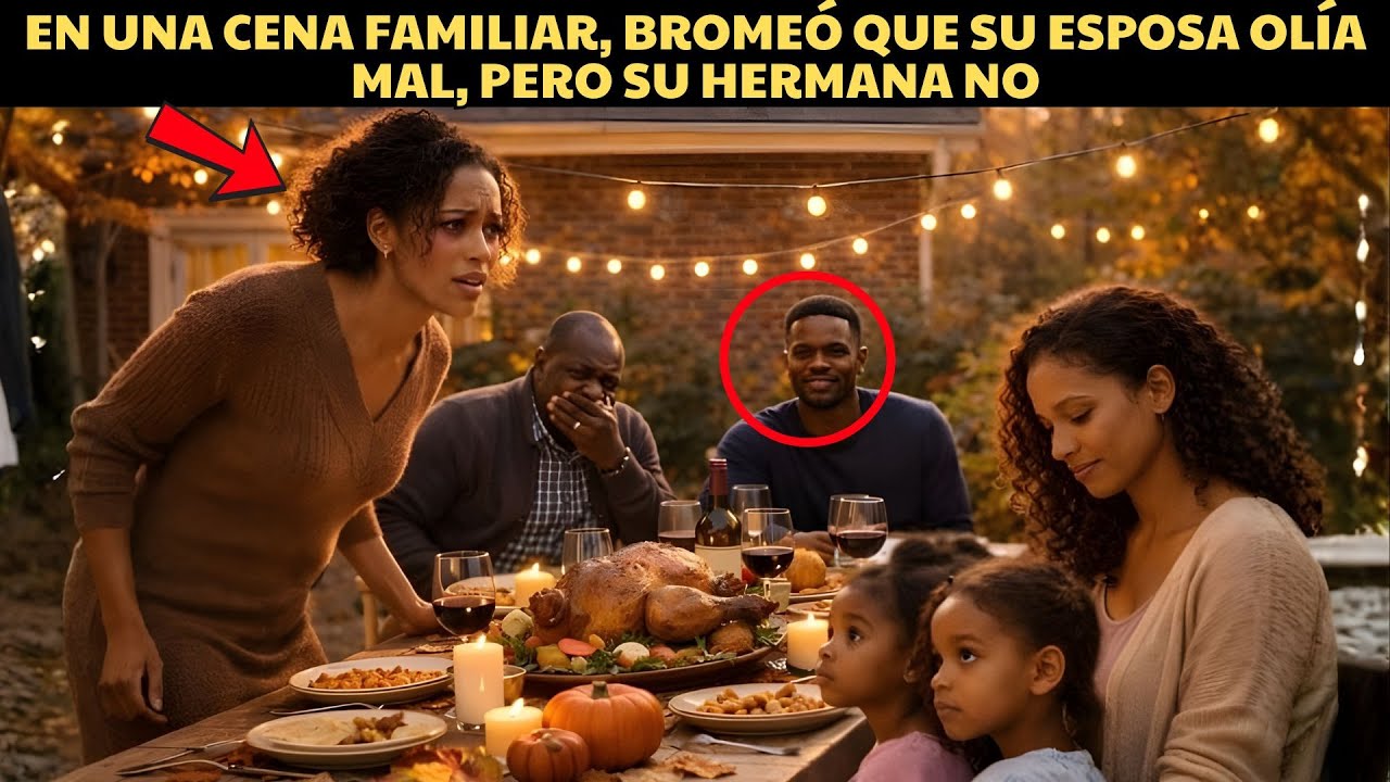 Durante una cena familiar, él hizo una broma diciendo que su esposa olía mal, pero su hermana no.