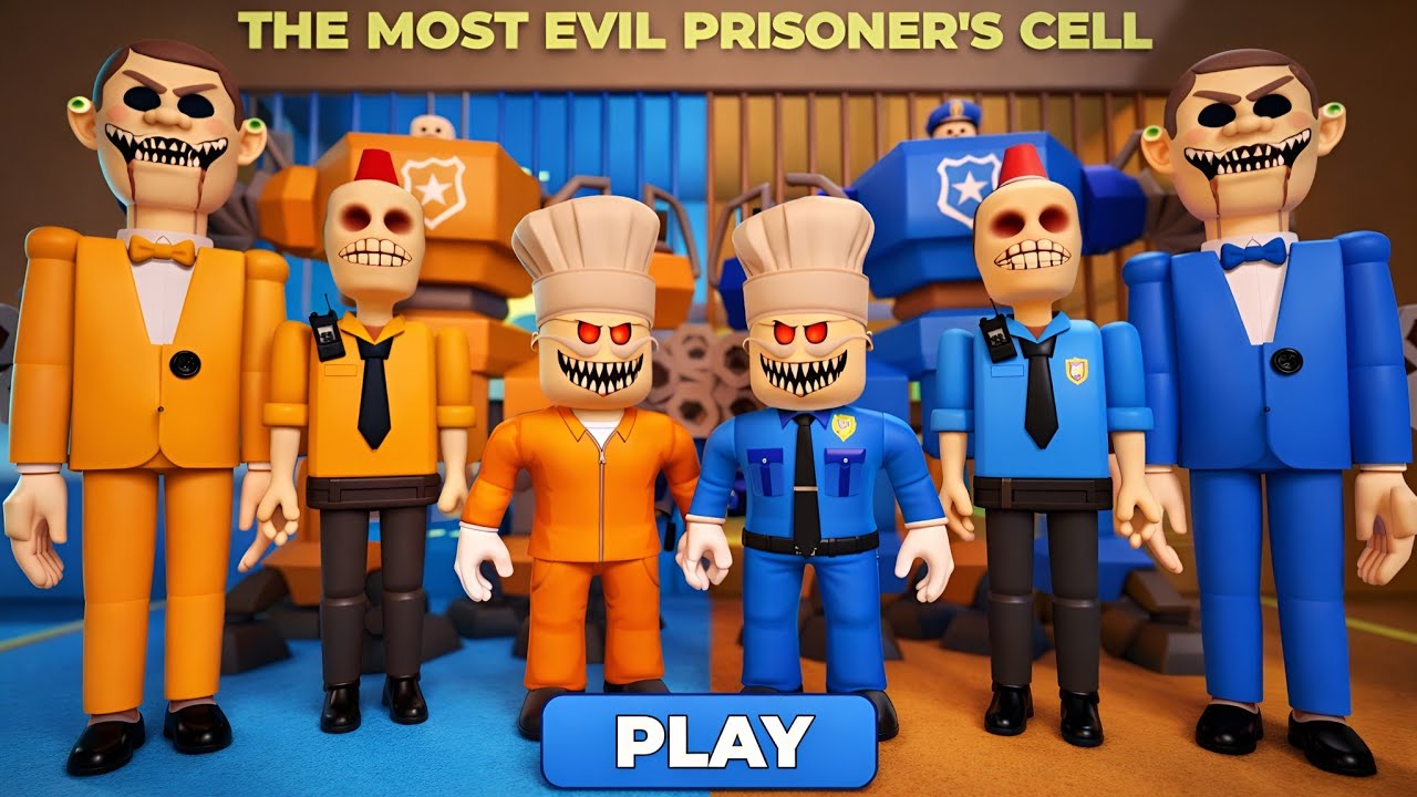 Police Vs Prisoners Barry's Prison Run Escape - Roblox Gameplay walkthrough 