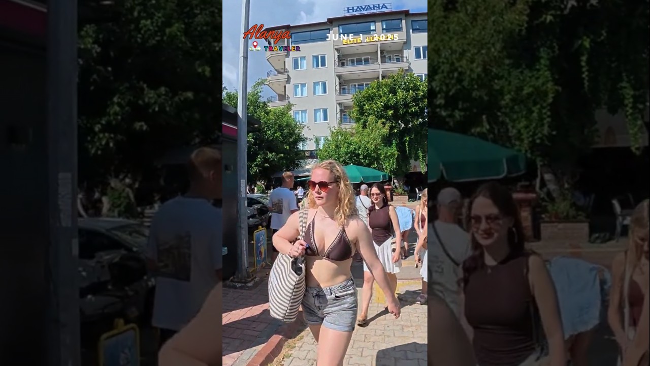 Alanya City Center Walking Tour | Kleopatra Beach #alanya_turkey #alanyaholiday #kleopatra #antalya