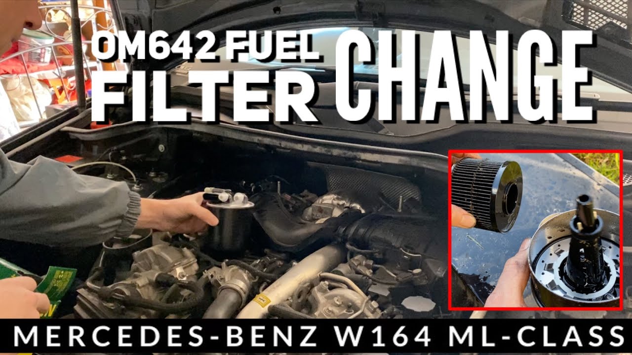 Как заменить топливный фильтр Mercedes ML-Class W164 W166 OM642 — полное руководство своими руками