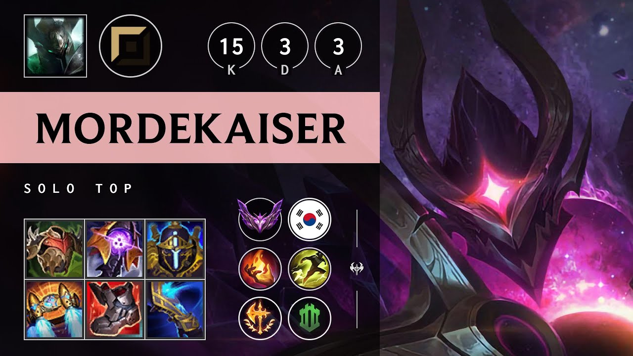 Mordekaiser Top vs Darius - KR Master Patch 25.21