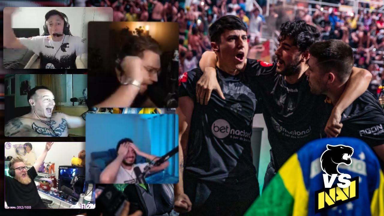 reação dos streamers gringos à vitória da furia contra navi