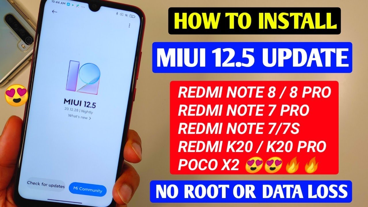 HOW TO INSTALL MIUI 12.5 REDMI NOTE 8/ 8 PRO | REDMI NOTE 7 /7S & 7 PRO | POCO X2  | K20 & K20 PRO